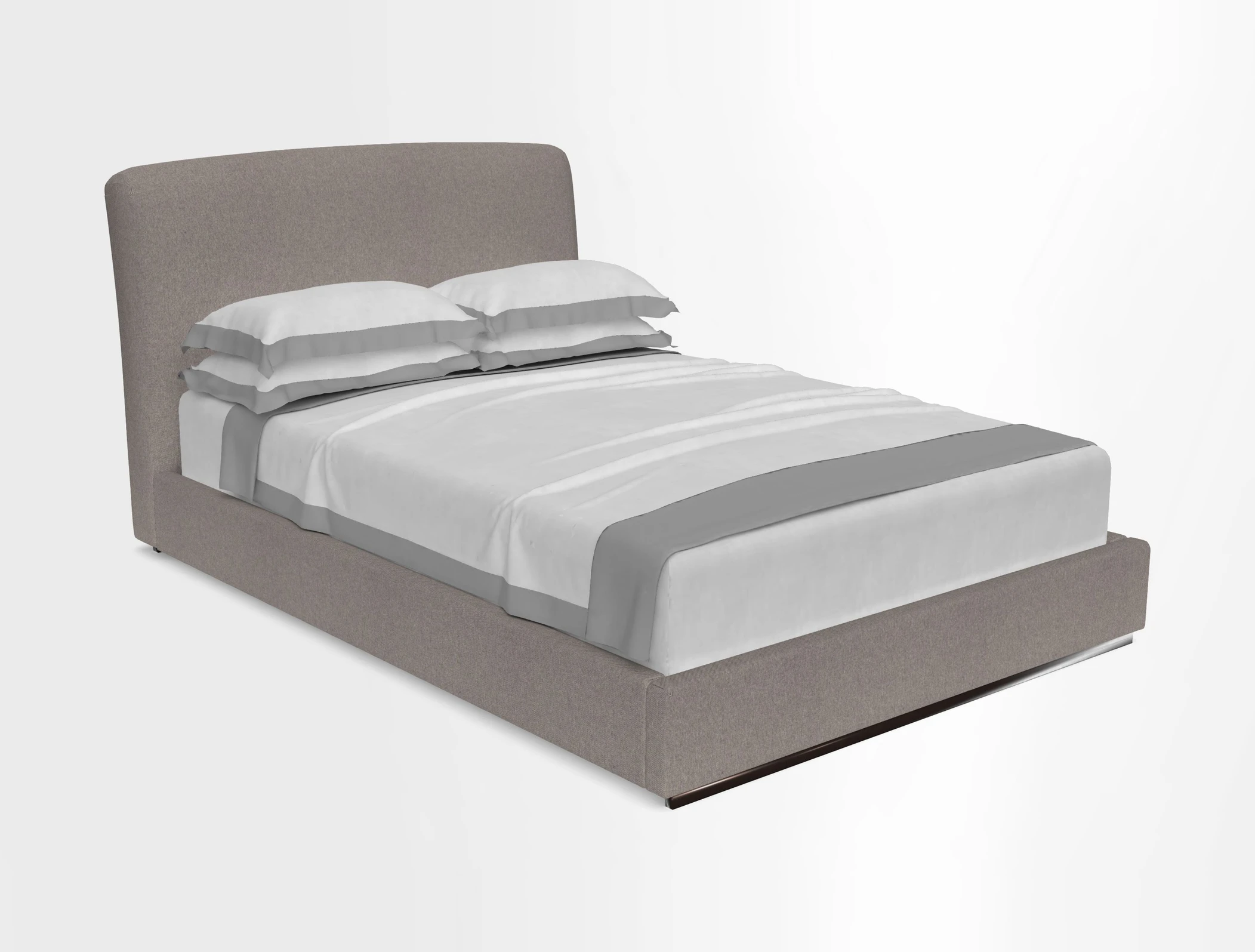 Islington King Bed in Walloon Stripe