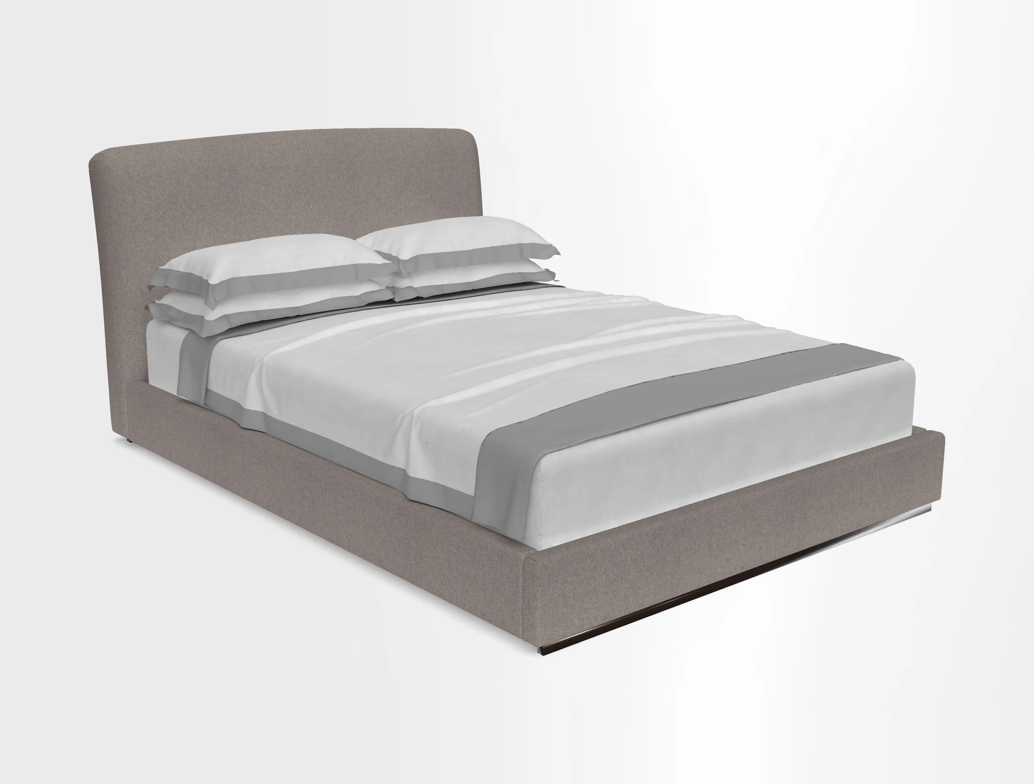 Islington King Bed in Walloon Stripe