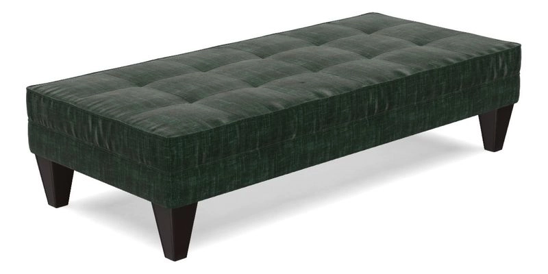 Kirdford Footstool in Linwood Omega Velvet Capri