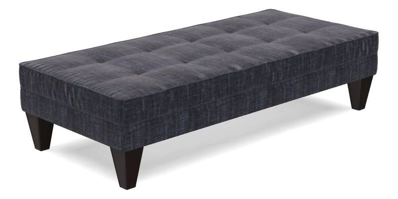 Kirdford Footstool in Linwood Omega Velvet Capri