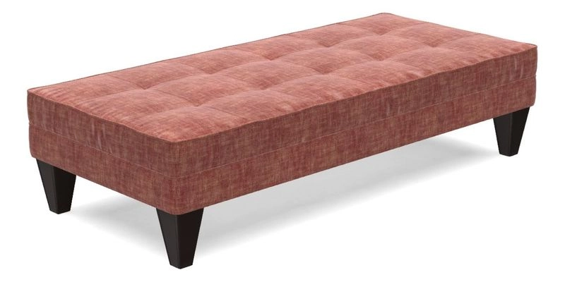 Kirdford Footstool in Linwood Omega Velvet Capri Kirdford Footstool in Linwood Omega Velvet Capri