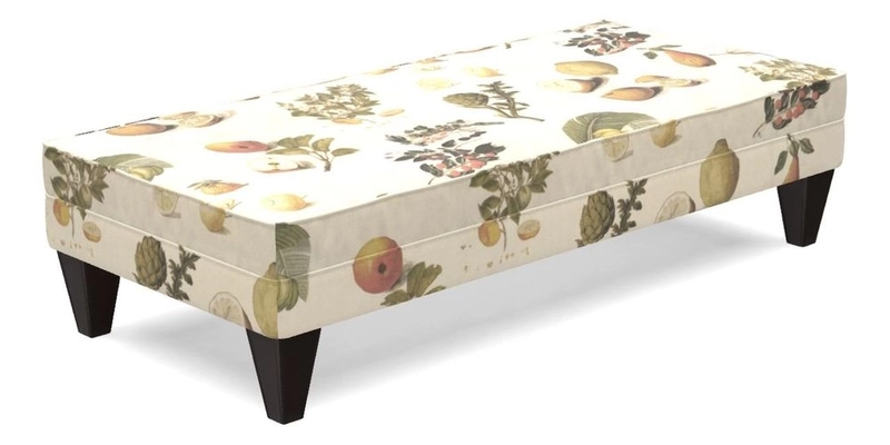 Kirdford Footstool in Linwood Omega Velvet Capri