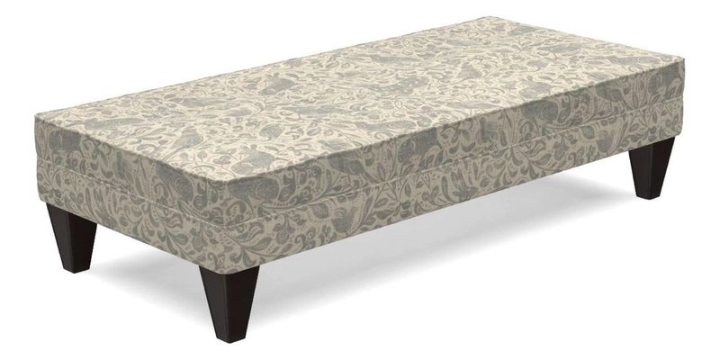 Kirdford Footstool in Linwood Omega Velvet Capri