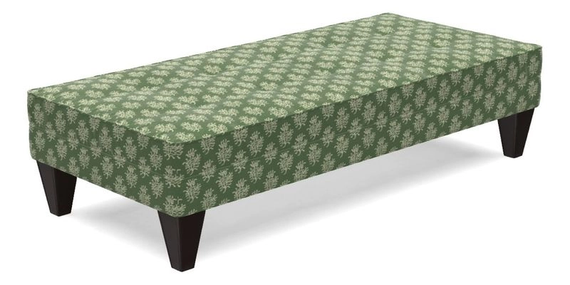 Kirdford Footstool in Linwood Omega Velvet Capri