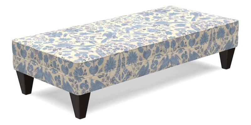 Kirdford Footstool in Linwood Omega Velvet Capri