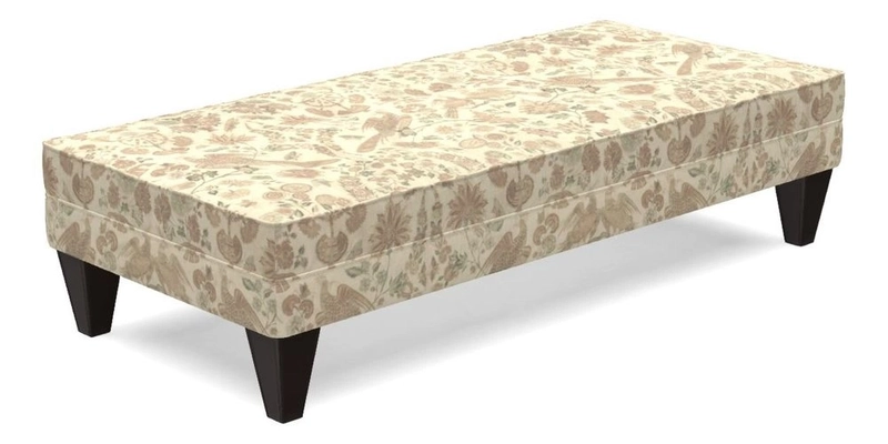 Kirdford Footstool in Linwood Omega Velvet Capri