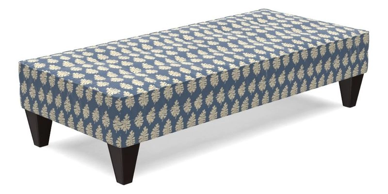 Kirdford Footstool in Linwood Omega Velvet Capri