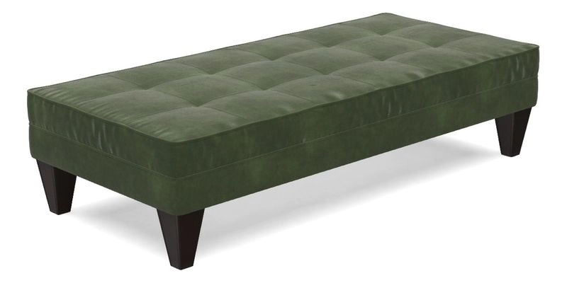Kirdford Footstool in Linwood Omega Velvet Capri