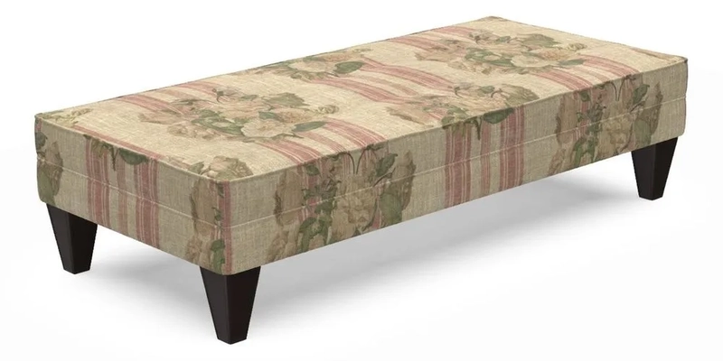 Kirdford Footstool in Linwood Omega Velvet Capri