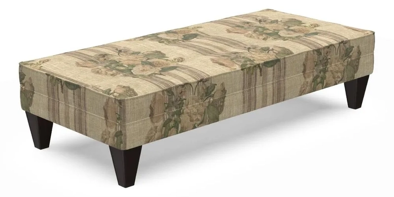 Kirdford Footstool in Linwood Omega Velvet Capri