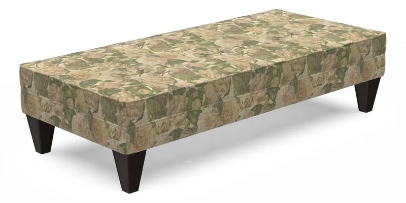 Kirdford Footstool in Linwood Omega Velvet Capri