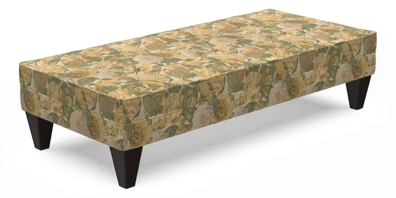 Kirdford Footstool in Linwood Omega Velvet Capri