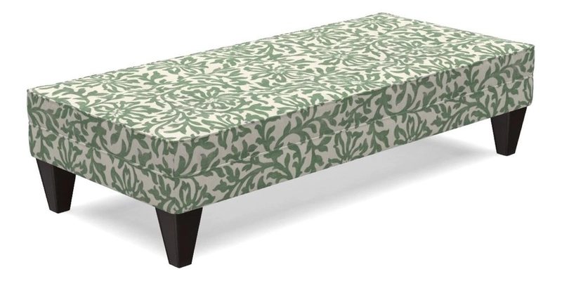 Kirdford Footstool in Linwood Omega Velvet Capri