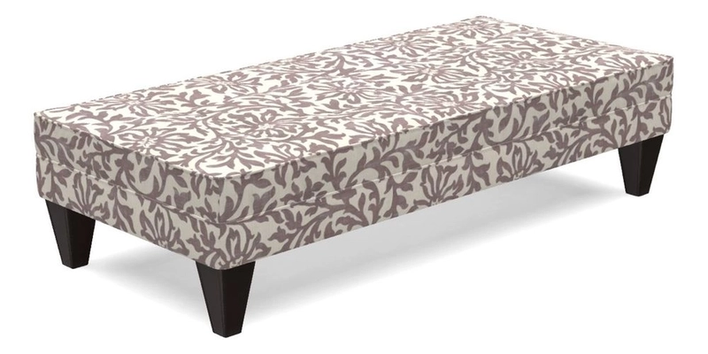 Kirdford Footstool in Linwood Omega Velvet Capri