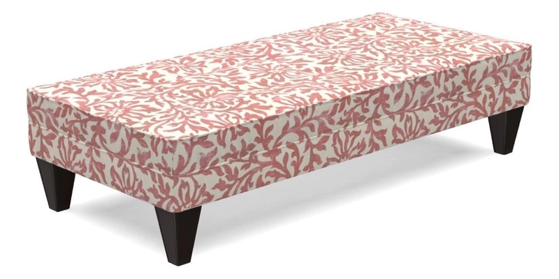 Kirdford Footstool in Linwood Omega Velvet Capri