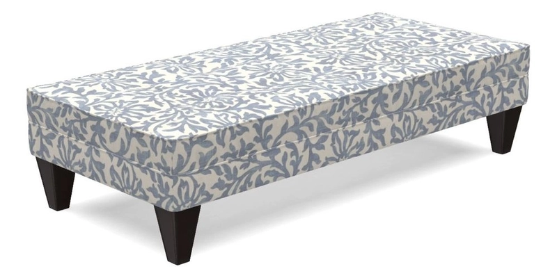 Kirdford Footstool in Linwood Omega Velvet Capri