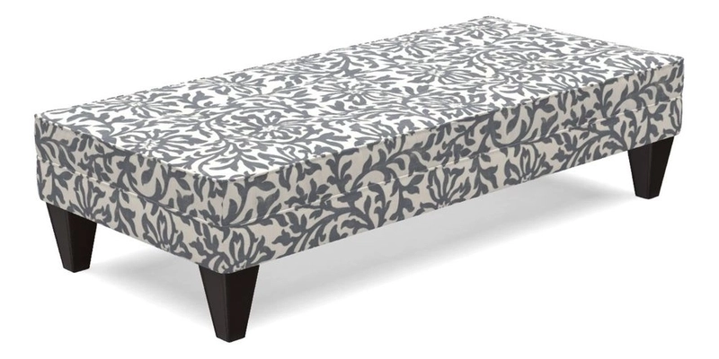 Kirdford Footstool in Linwood Omega Velvet Capri