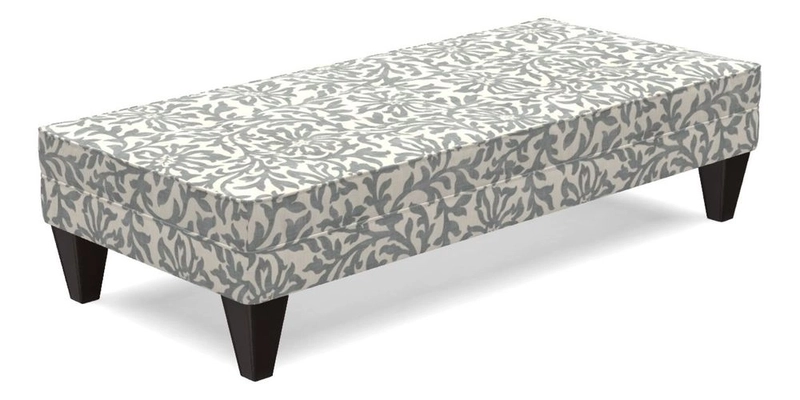 Kirdford Footstool in Linwood Omega Velvet Capri