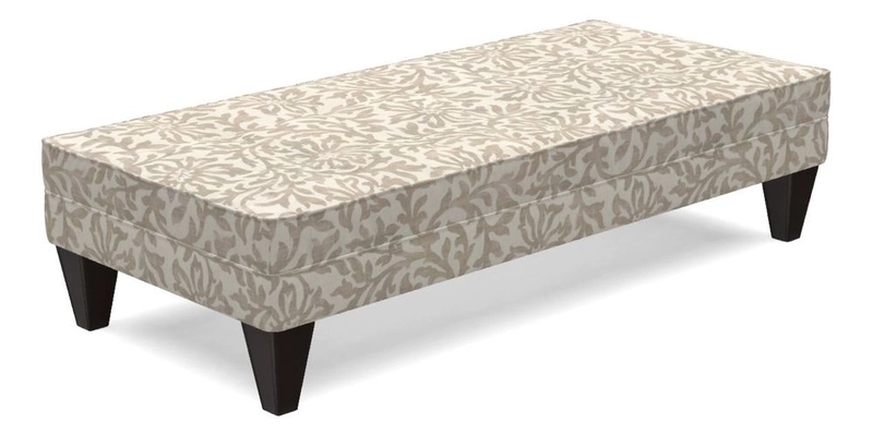 Kirdford Footstool in Linwood Omega Velvet Capri