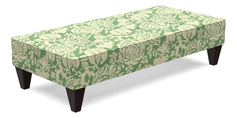 Kirdford Footstool in Linwood Omega Velvet Capri
