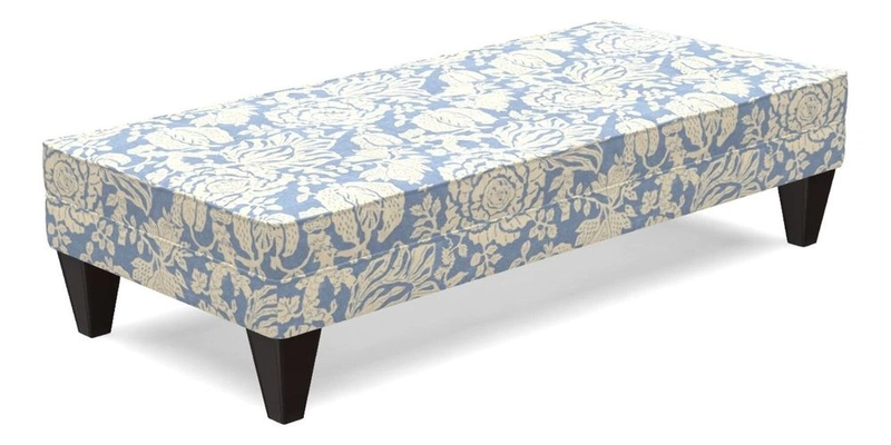 Kirdford Footstool in Linwood Omega Velvet Capri