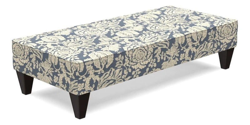 Kirdford Footstool in Linwood Omega Velvet Capri