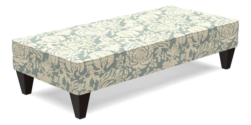 Kirdford Footstool in Linwood Omega Velvet Capri