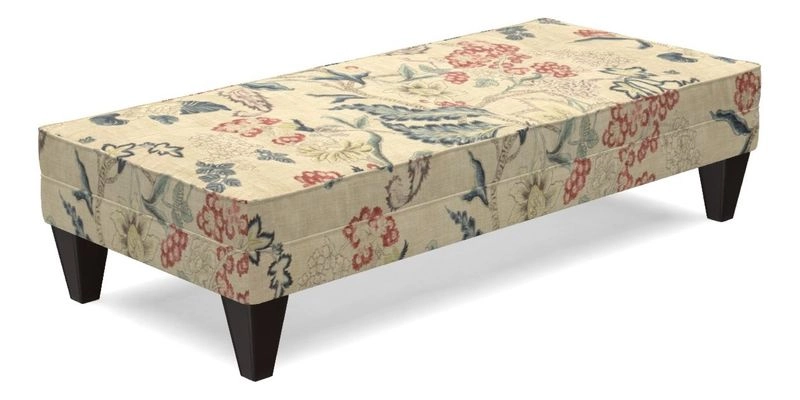 Kirdford Footstool in Linwood Omega Velvet Capri