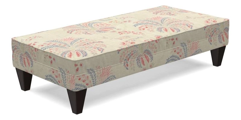 Kirdford Footstool in Linwood Omega Velvet Capri