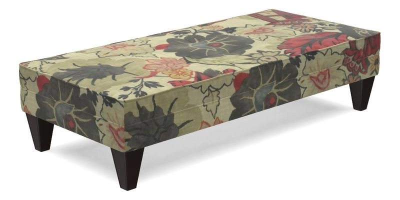 Kirdford Footstool in Linwood Omega Velvet Capri
