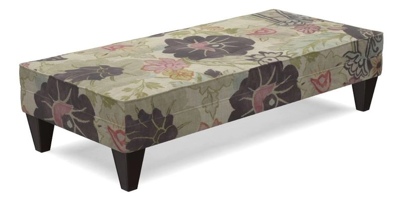 Kirdford Footstool in Linwood Omega Velvet Capri