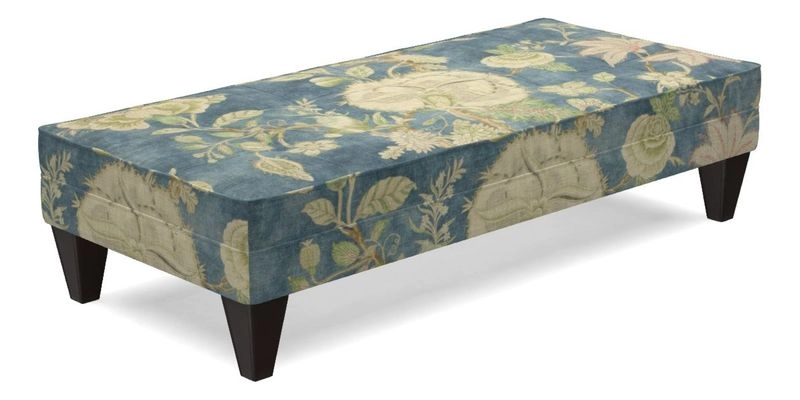Kirdford Footstool in Linwood Omega Velvet Capri