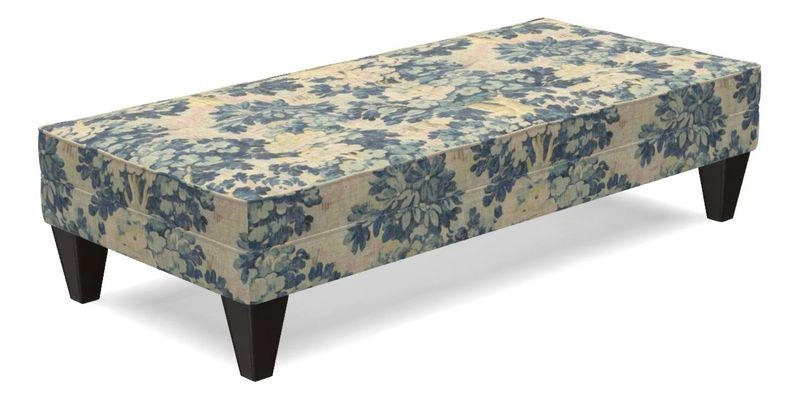 Kirdford Footstool in Linwood Omega Velvet Capri