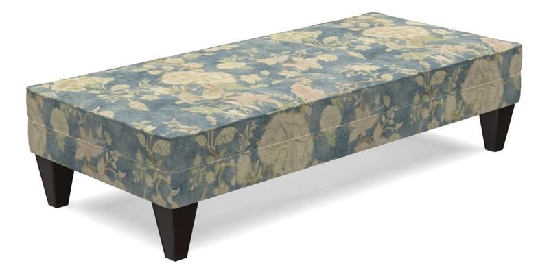 Kirdford Footstool in Linwood Omega Velvet Capri