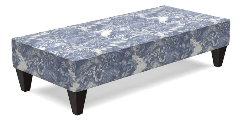 Kirdford Footstool in Linwood Omega Velvet Capri