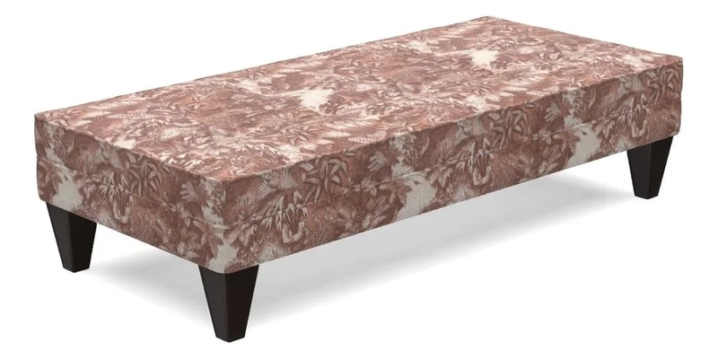 Kirdford Footstool in Linwood Omega Velvet Capri