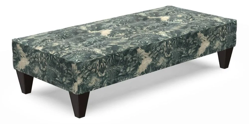 Kirdford Footstool in Linwood Omega Velvet Capri