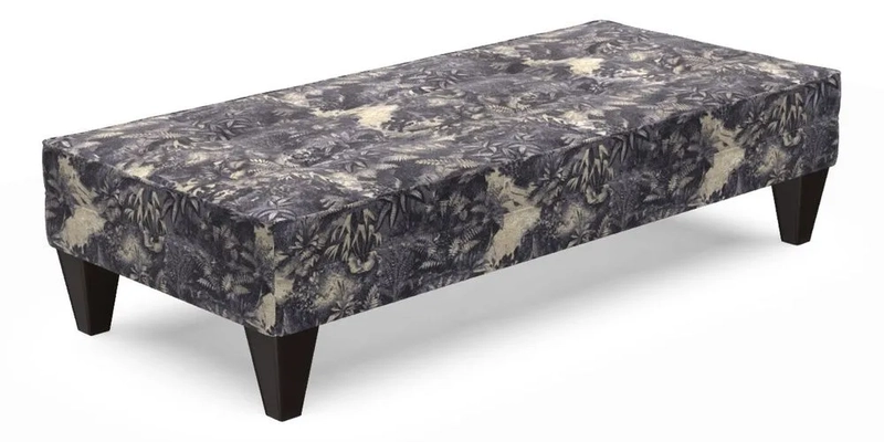 Kirdford Footstool in Linwood Omega Velvet Capri