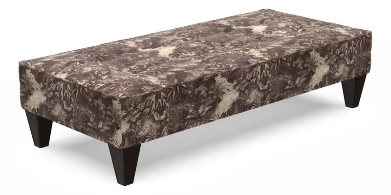 Kirdford Footstool in Linwood Omega Velvet Capri