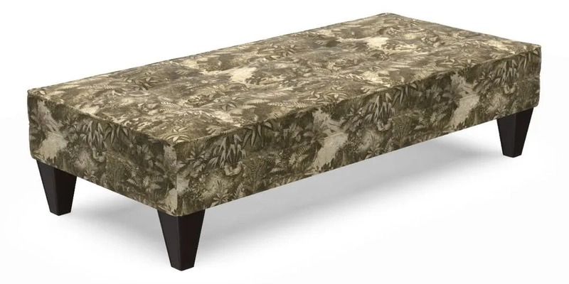 Kirdford Footstool in Linwood Omega Velvet Capri