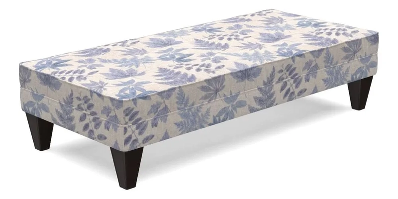 Kirdford Footstool in Linwood Omega Velvet Capri