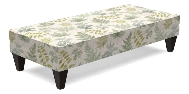 Kirdford Footstool in Linwood Omega Velvet Capri