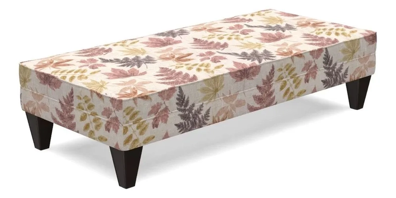 Kirdford Footstool in Linwood Omega Velvet Capri