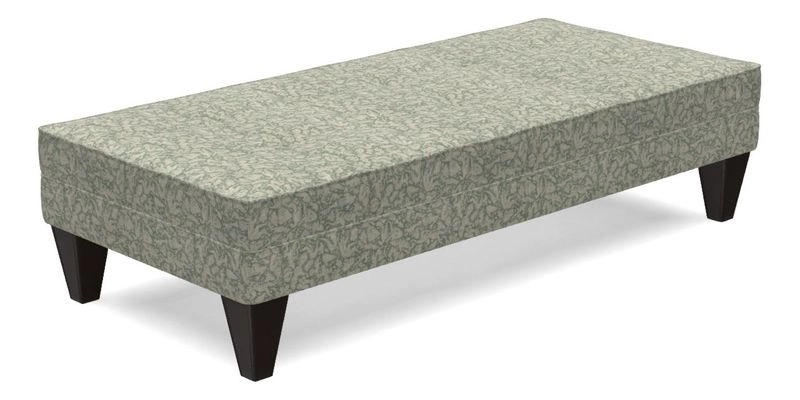 Kirdford Footstool in Linwood Omega Velvet Capri