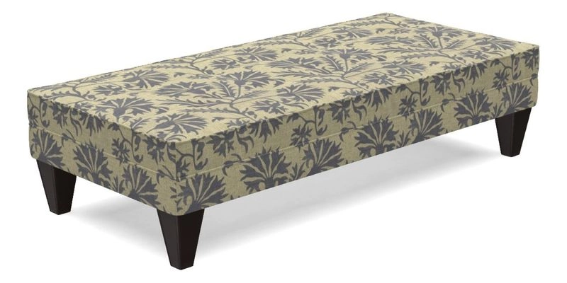 Kirdford Footstool in Linwood Omega Velvet Capri