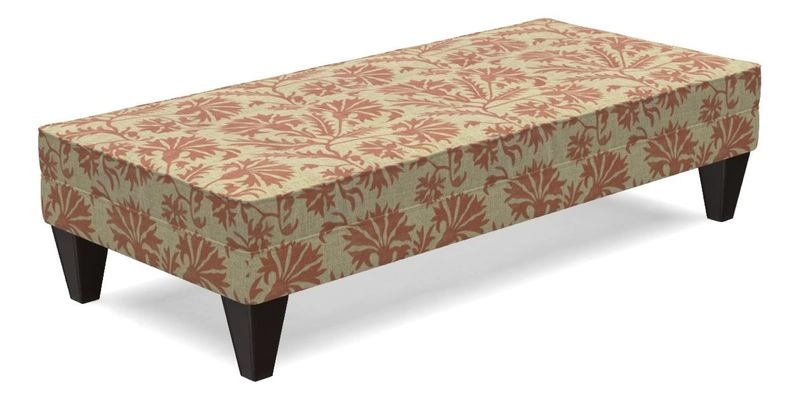 Kirdford Footstool in Linwood Omega Velvet Capri