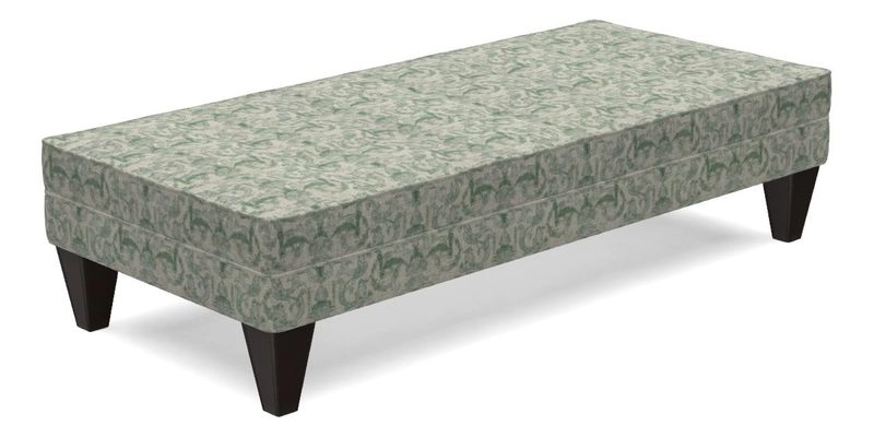 Kirdford Footstool in Linwood Omega Velvet Capri