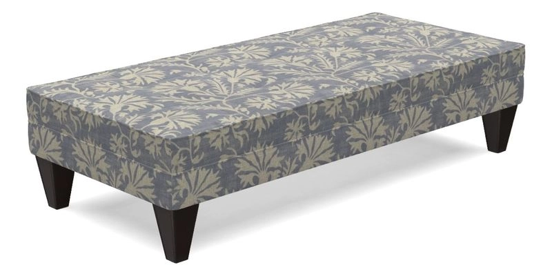 Kirdford Footstool in Linwood Omega Velvet Capri