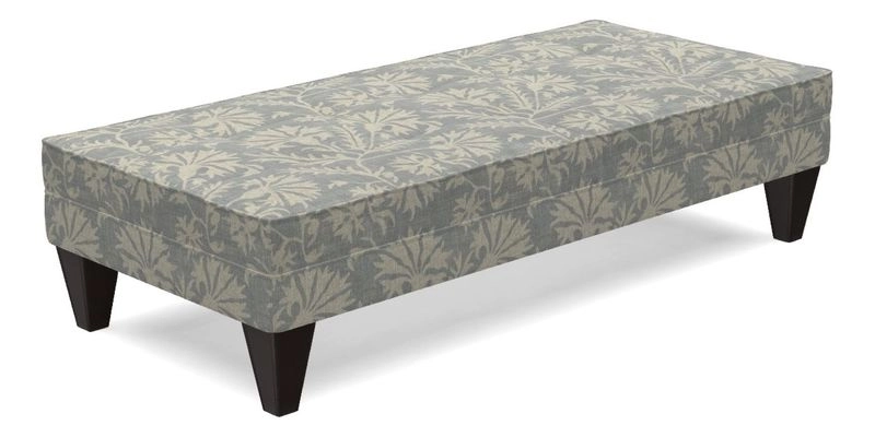 Kirdford Footstool in Linwood Omega Velvet Capri