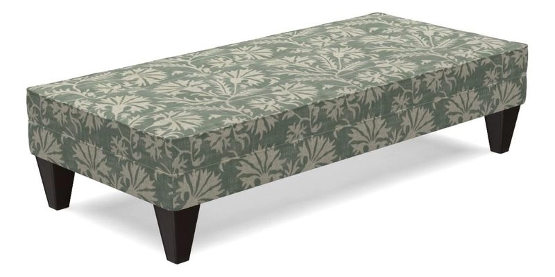 Kirdford Footstool in Linwood Omega Velvet Capri
